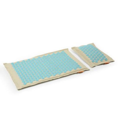 18. Akupressurmatte + Kissen SMJ Sport YG009 Premium Eco (Leinen Kokosnuss Buchweizen)