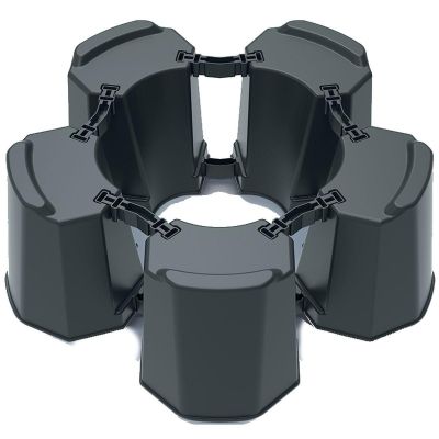 7. Sockel für modularen Regenwassertank, 5-teilig, Anthrazit