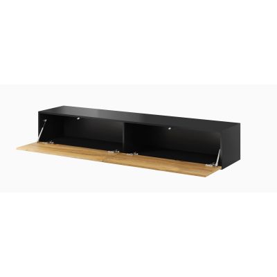 2. TV-Schrank VIGO '180' 30/180/40 schwarz/wotan Eiche
