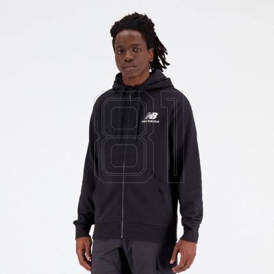 New Balance Essentials Stacked Logo Fren BK M MJ31536BK Sweatshirt