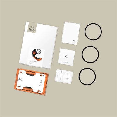7. Tech-Protect Easy Set Flex+ 3er-Pack Hybridglas für Xiaomi Watch 5 – Schwarz