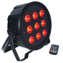 LIGHT4ME LED PAR 9X10W MKII RGBW IR-Fernbedienung