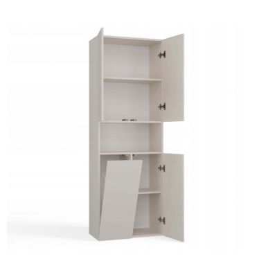 7. NEL Badezimmersäule Kaszmir 1-türiger Korb KR Set