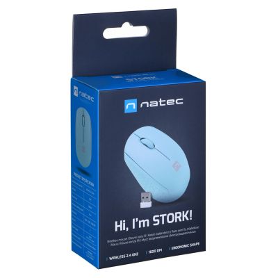 7. NATEC Kabellose Maus Stork 1600DPI Blau NMY-2001