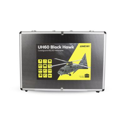 10. Amewi UH60 Black Hawk ferngesteuerter Modellhubschrauber mit Elektromotor 1:47