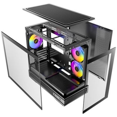 8. Antec C2M ARGB Midi-Tower Schwarz