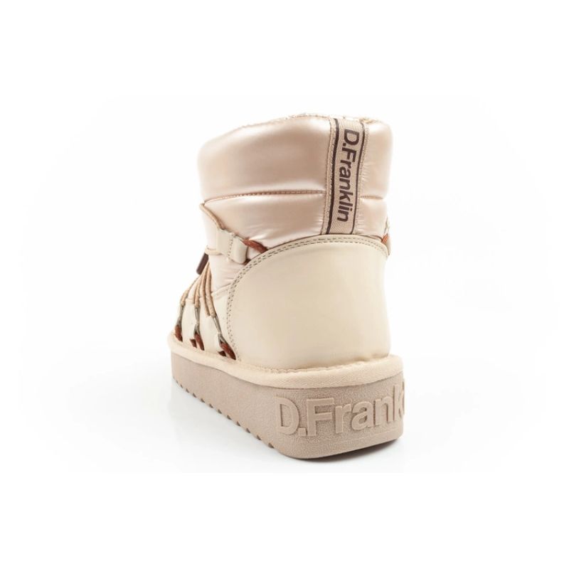5. D.Franklin Damen Winter Schneestiefel Modische isolierte goldene Stiefeletten
