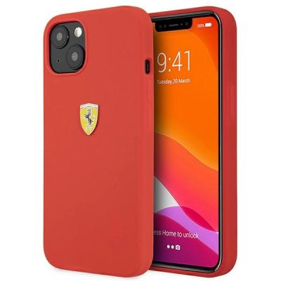 Ferrari FESIHCP13SRE iPhone 13 mini 5.4" rot/rot Hardcase Silikon