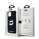 8. Karl Lagerfeld Silikon Choupette Head MagSafe Hülle für iPhone 15 Plus / 14 Plus – Schwarz