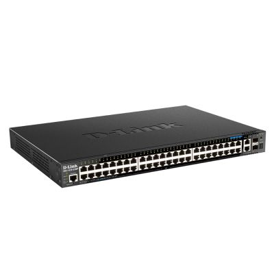 D-Link DGS-1520-52MP Managed L3 Gigabit Ethernet (10/100/1000) PoE-Unterstützung 1 HE Schwarz