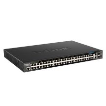 D-Link DGS-1520-52MP Managed L3 Gigabit Ethernet (10/100/1000) PoE-Unterstützung 1 HE Schwarz