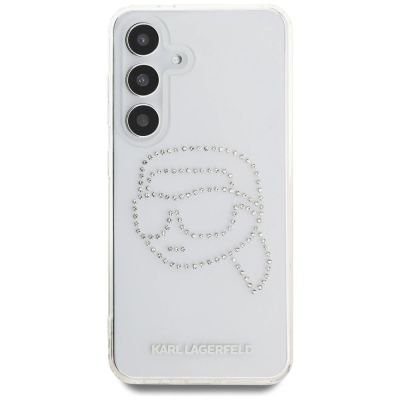 3. Karl Lagerfeld Rhinestones Karl Head Logo Samsung Galaxy S25 Hülle transparent