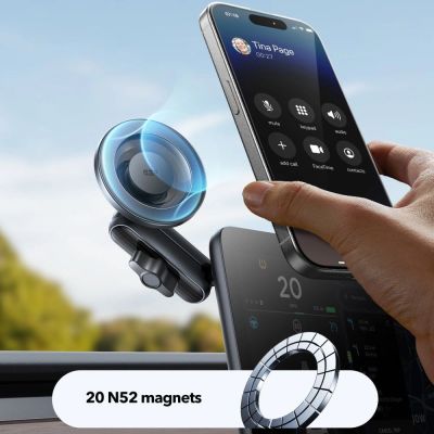 6. ESR OmniLock MagSafe Cockpit-Autohalterung – Schwarz