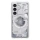 3. Spigen Ultra Hybrid Mag MagSafe Hülle für Samsung Galaxy S26+ Zero One – Transparent und Weiß
