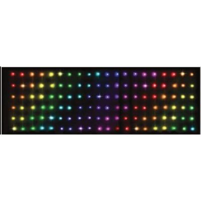 27. Weihnachtsbaumbeleuchtung, Lichtvorhang für den Außenbereich/Innenbereich, 120 LEDs, 300 x 60 cm, mit Fernbedienung, RGB-Farben