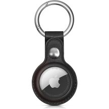 Apple AirTag PU Lederhülle - Schwarz