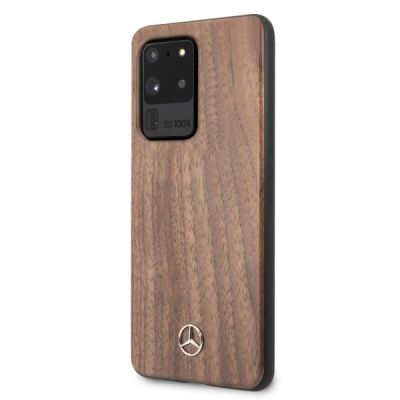 2. Mercedes Wood Line Walnut Case für Samsung Galaxy S20 Ultra - Braun