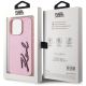 8. Karl Lagerfeld Wrinkled Metal Signature iPhone 15 Pro Max Hülle - Rosa