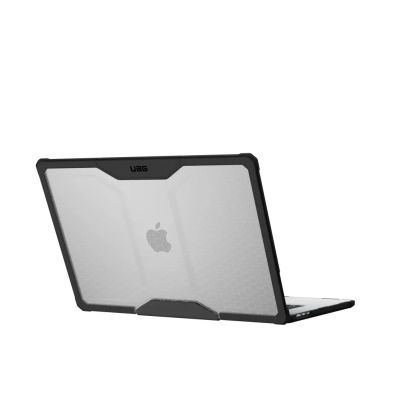4. UAG Urban Armor Gear Plyo Hülle für Apple MacBook Air 15" (2023) - Eis/Schwarz (transparent)