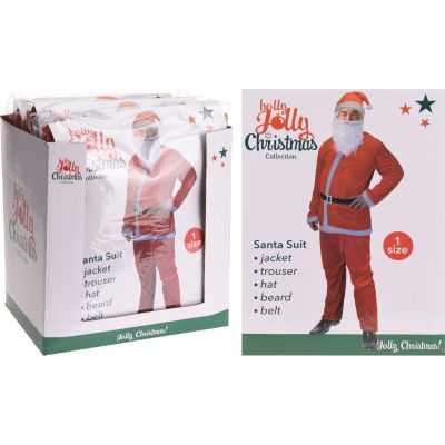 6. 5-teiliges Weihnachtsmannkostüm