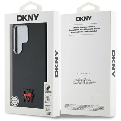 8. DKNY Leather Heart of NY Schutzhülle für Samsung Galaxy S25 Ultra, Schwarz