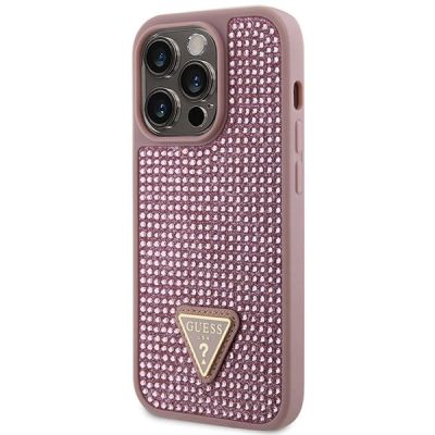 2. Guess GUHCP14LHDGTPP iPhone 14 Pro 6,1" rosa/rosa Hardcase Strass Dreieck