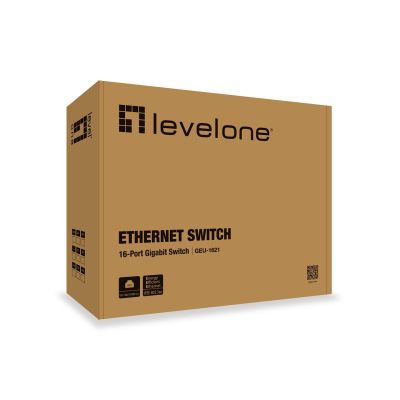 3. LevelOne GEU-1621 Gigabit-Ethernet-Netzwerk-Switch (10/100/1000) Grau