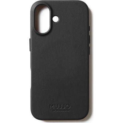 2. Mujjo iPhone 17 Schwarze Lederhülle