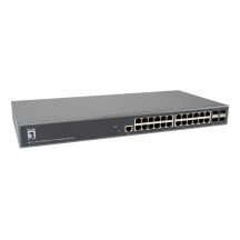 LevelOne GTL-2885 Managed L3 Gigabit Ethernet (10/100/1000) Netzwerk-Switch Grau