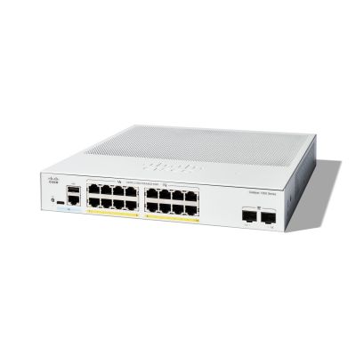 Cisco C1300-16FP-2G verwalteter L2/L3-Gigabit-Ethernet-Switch (10/100/1000), Weiß