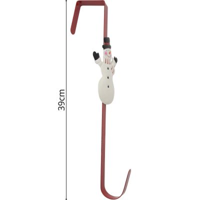 9. Aufhänger für Kränze, 39 cm Schneemann