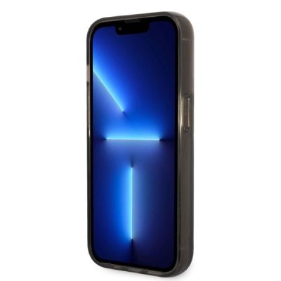 5. Karl Lagerfeld KLHCP14LLNKHCK iPhone 14 Pro 6,1" schwarz/schwarzes Hardcase Glitzer Karl Head