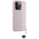 4. Karl Lagerfeld Saffiano Rhinestones & Charm Hülle für iPhone 15 Pro – Rosa