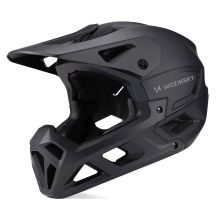Wozinsky Integralhelm mit abnehmbarem Visier, Größe 57–59 cm – Schwarz