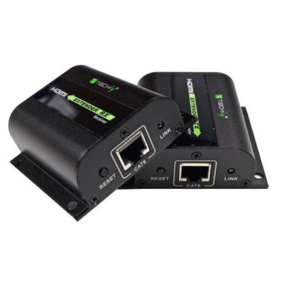 6. TECHLY HDMI-Verlängerung, HD 3D, 60 m, PO, RJ45, IR-Fernbedienung, IDATA EXT-E70I