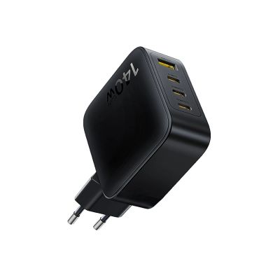 4. Baseus EnerFill FH11 GaN 140W Wandladegerät 3xUSB-C + 1xUSB-A - Schwarz