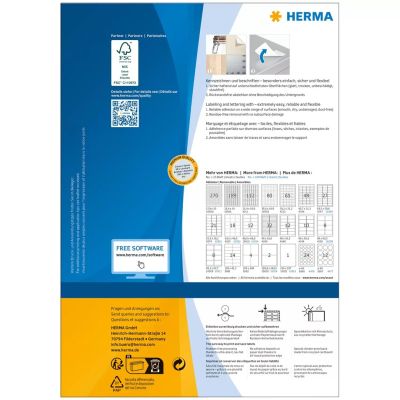 2. HERMA 10312 Adressetiketten Weiß
