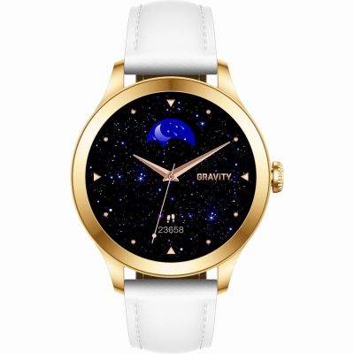4. Smartwatch Gravity Weißgold 2 Armbänder GT25-2 PRO