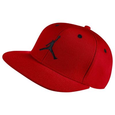 Rote Air Jordan Baseballkappe mit Schirm für Kinder, Snapback