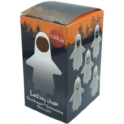 7. Dekorativer Schlüsselanhänger mit rotem LED-Geistaugen