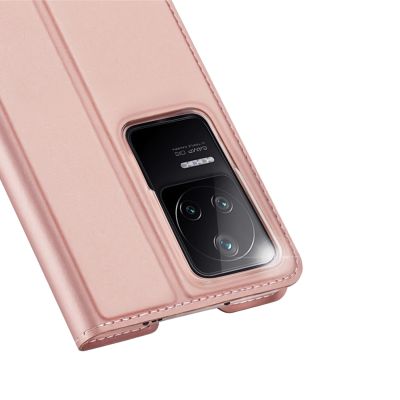 3. Dux Ducis Skin Pro Holster Cover Flip Cover für Xiaomi Poco F4 5G rosa