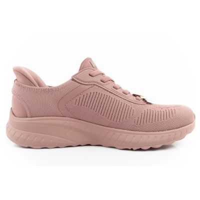 13. Skechers Bobs Squad-Chaos bequeme Damen SLIP-INS Sportschuhe rosa