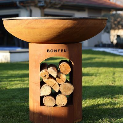 3. BF Bonbiza XL Offene rostige Gartenfeuerstelle