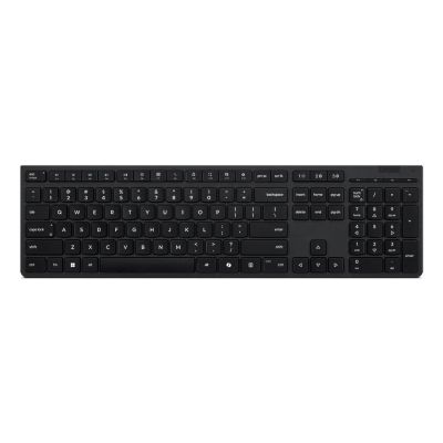3. Lenovo 4Y41R64540 Tastatur für Zuhause/Büro, kabellos mit Funk und Bluetooth, US-Englisch, Schwarz