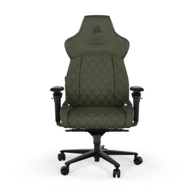 2. Corsair TC500 LUXE Gaming-Stuhl mit gepolsterter Sitzfläche, Grün