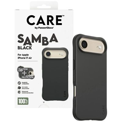 4. CARE by PanzerGlass Modisches Samba MagSafe Case für iPhone Air – Schwarz