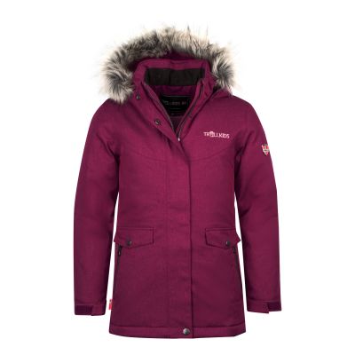 Trollkids Mädchen Oslo Coat XT Winterjacke mit Kapuze, rosa (180-229)