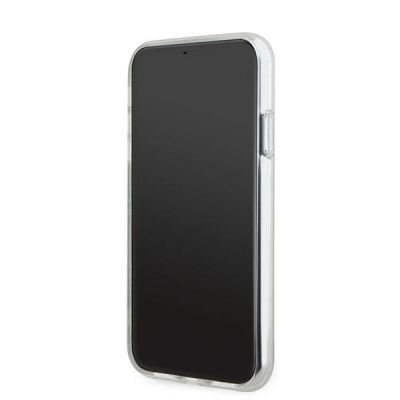 5. DKNY IML Checkered Mono Pattern & Printed Stripes MagSafe-Hülle für iPhone 11 / Xr – Beige