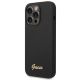2. Guess Silikon Vintage Gold Logo iPhone 14 Pro Hülle - Schwarz