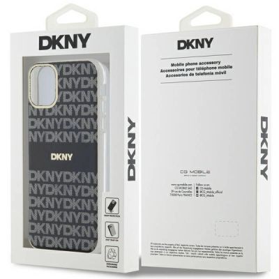 7. DKNY IML Mono & Stripe MagSafe Hülle für iPhone 11 / Xr – Schwarz